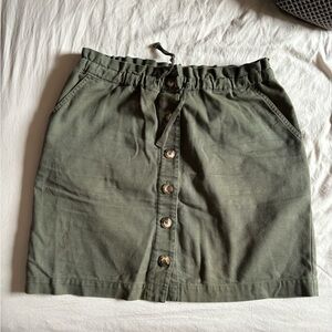 Toad & Co green skirt